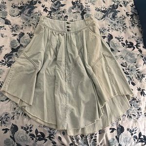 Free People Casual Denim Midi Skirt - Sz 28